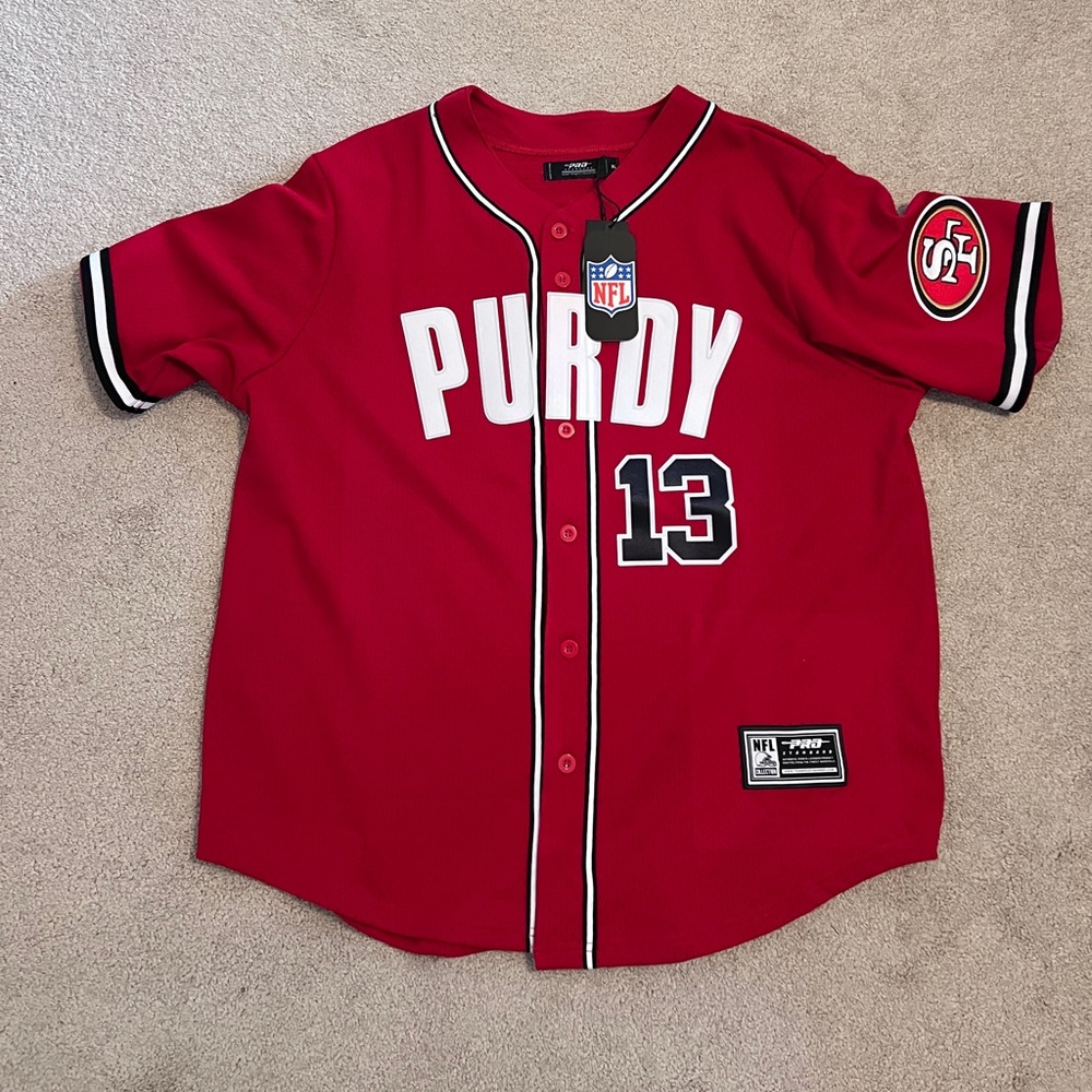 San Francisco 49ers Brock Purdy Jersey (Pro Standard) – Red/Black – XL